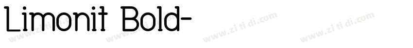 Limonit Bold字体转换